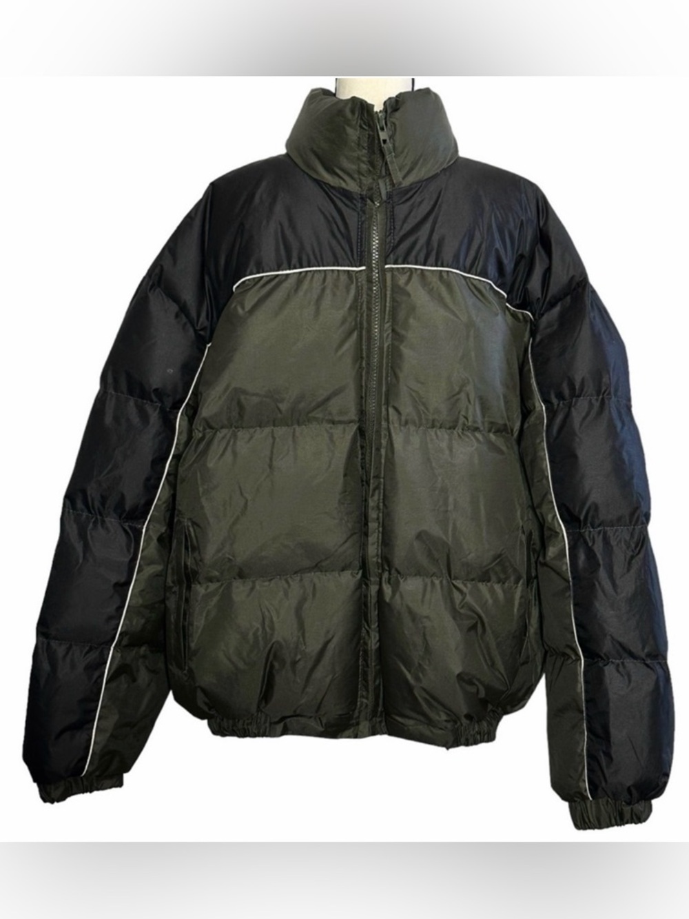 Original Outerwear Jacket Puffer XL Green Black